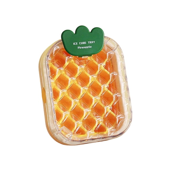 for Pineapple Water Pitcher Home Kitchen Beverage Container with 28-Grid Press-Release Pineapple Ice Block Tray +PET+ Material Indoor Use