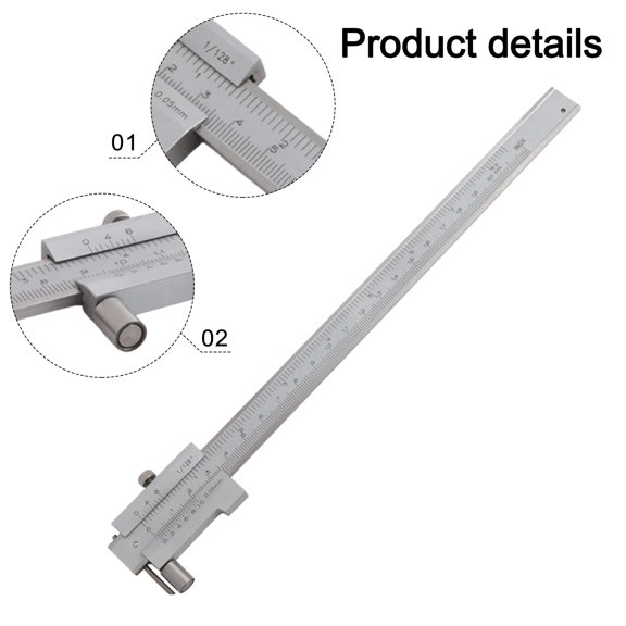 for Precision Metal Scriber Calipers 200mm Marking Gauge for Wood Steel and More