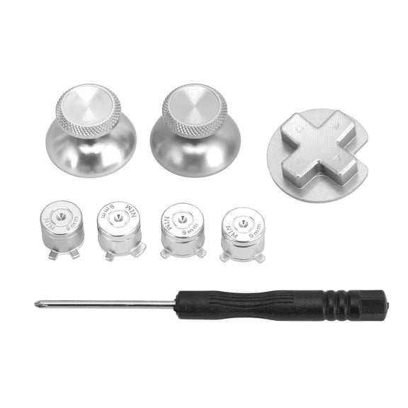 for Pro Metal Button DIY Replacement Game Controller Metal Button for Pro Gamepad Silver