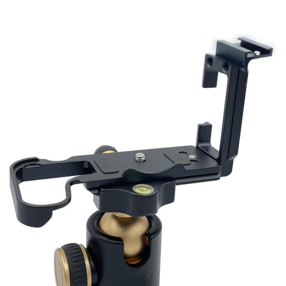 for R10 DSLR Camera L Bracket Sturdy Cold Shoe Seat Plate Quick Release Camera Accessories Aluminum Alloy