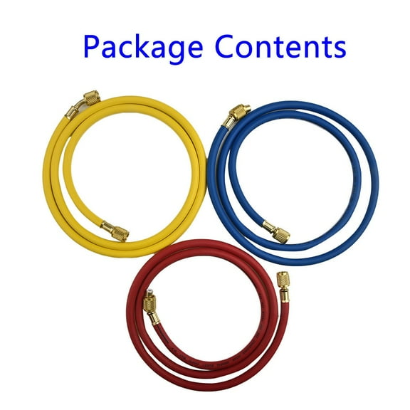 for R134A R22 R404 502 Air Conditioner Manifold Gauge Set 5Ft Hose Ac Refrigeration