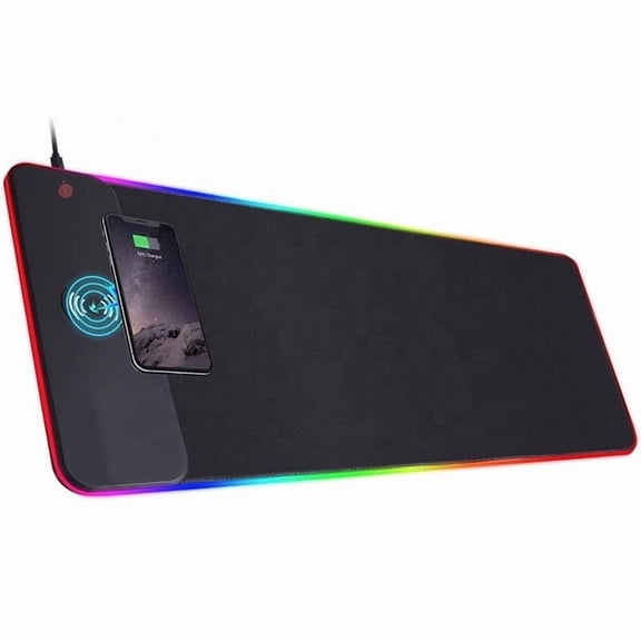 for RGB Wireless Charging Mouse Pad: 10 for Lighting Modes, Smooth Non-Slip !