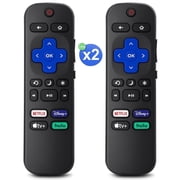 for Roku-TV-Remote-Control-Replacement, Compatible for Hisense/Onn/Sharp Roku Series Smart TVs Not for Any Stick and Box Pack of 2