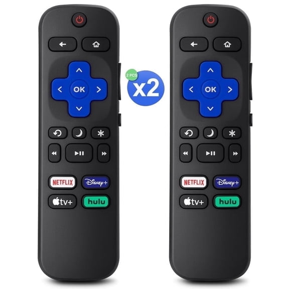 for Roku-TV-Remote-Control-Replacement, Compatible for Hisense/Onn/Sharp Roku Series Smart TVs (Not for Any Stick and Box)Pack of 2