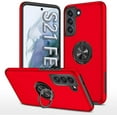 thumbnail image 1 of for S21 FE 5G Case for Galaxy S21 FE Case Heavy Duty Drop Resistant with Ring Holder Phone Case for Samsung Galaxy S21 FE Phone Case Red, 1 of 7