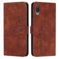 thumbnail image 1 of for Samsung Galaxy A02 / M02 (6.5 inch) Wallet Case With Card Slots Kickstand Magnetic and Wrist Strap Flip Case for Samsung Galaxy  A02 / M02,Brown, 1 of 10