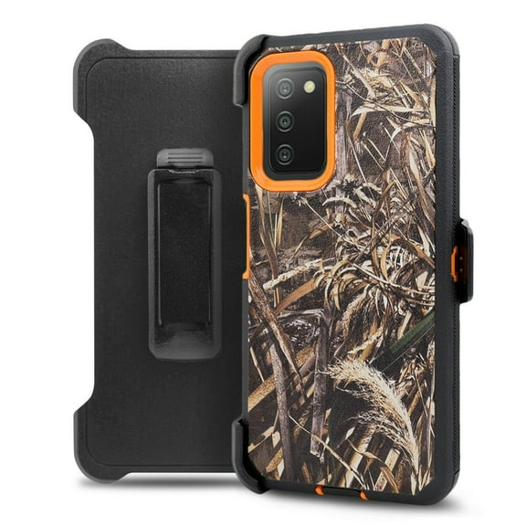 for Samsung Galaxy A03S Phone Case Dual Layer Full-Body Clear Back Case Drop Resistant Shockproof Case with Built In Screen Protector