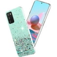 thumbnail image 1 of for Samsung Galaxy A03s Phone Case Clear Glitter Sparkle Pink Samsung Galaxy A03s Case Silicone Transparent Shockproof Soft Cover Thin (Green), 1 of 14