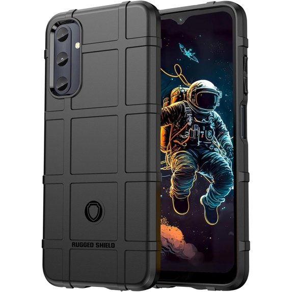 for Samsung Galaxy A05S Case for Man, Heavy Duty Shockproof Phone Case Support Wireless Charging Cover for Samsung Galaxy A05S HD Black