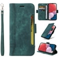 thumbnail image 1 of for Samsung Galaxy A05s Wallet Case,PU Leather Magnetic Flip Strap Wrist Phone Cover with RFID Block Card Holder for Samsung Galaxy A05s,Green, 1 of 8