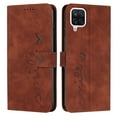 thumbnail image 1 of for Samsung Galaxy A12(6.5 inch) Wallet Case, Card Slots Magnetic Flip Cover with Kickstand Detachable Wrist Strap Case for Samsung Galaxy A12,Brown, 1 of 10