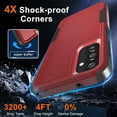 thumbnail image 1 of for Samsung Galaxy A24 Case, Full Body Heavy Duty Rugged Shockproof Protective Phone Cover  , Red, 1 of 13