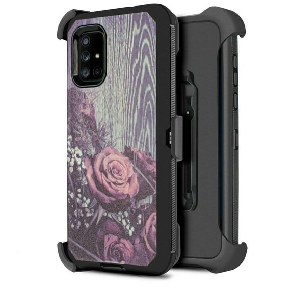 for Samsung Galaxy A32 5G Phone Case Dual Layer Full-Body Rugged Clear Back Case Drop Resistant Shockproof Case with Built In Screen Protector