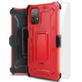 thumbnail image 1 of for Samsung Galaxy A32 5G with Tempered Glass Heavy Duty Shock Absorption Kickstand Armor Case with Belt Swivel Clip Holster Cover, 1 of 4