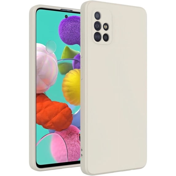 for Samsung Galaxy A51 4G Case White, Scratch Resistant with Soft Touch, Slim Thin Phone Cover for Samsung Galaxy A51 4G