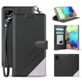 thumbnail image 1 of for Samsung Galaxy A51 5G (NOT FIT Samsung A51) Wallet Case Phone Case Hybrid 2-Tone Wallet Kick stand Card Pocket Pouch Screen Flip Cover (Black), 1 of 4