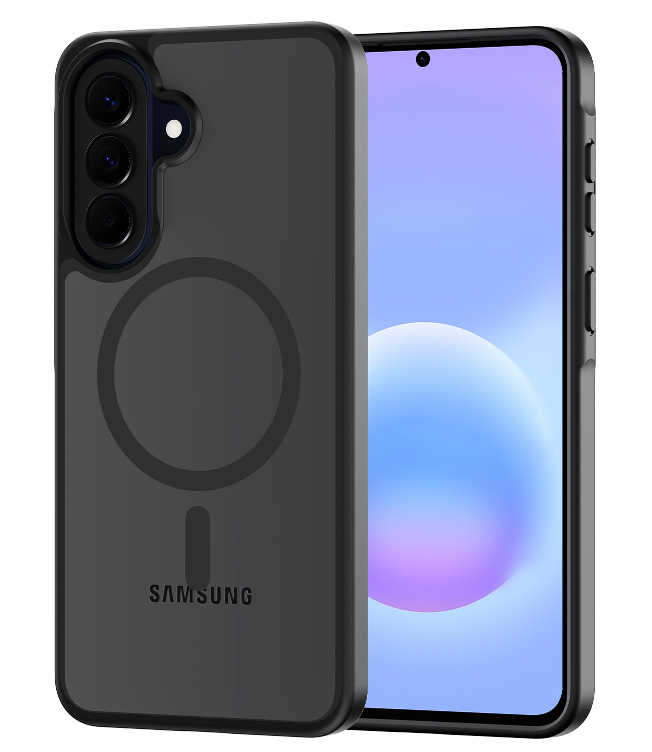 for Samsung Galaxy A57 5G Case Compatible with MagSafe, Translucent Matte Shockproof Phone Case Cover - Black