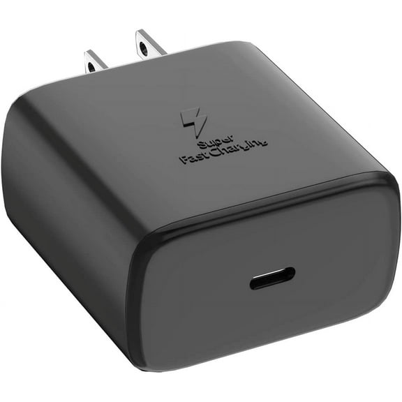 for Samsung Galaxy A60 Super Fast Charging Block, 45W Wall Charger USB C Adapter ( Cable Not Included ) - PPS Charger Adapter Block - Black
