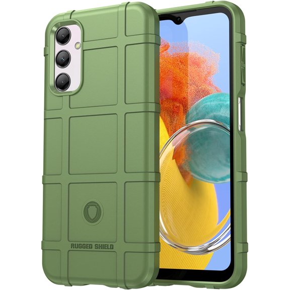for Samsung Galaxy M14 5G Case for Man, Heavy Duty Shockproof Phone Case Support Wireless Charging Cover for Samsung Galaxy M14 5G HD Green