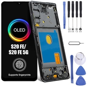 for Samsung Galaxy S20 FE 2022/S20 FE 5G Screen Replacement for Samsung Galaxy S20 FE LCD Touch Display Digitizer Assembly with Tools(with Frame)