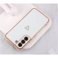 thumbnail image 1 of for Samsung Galaxy S22 Case, Slim Shockproof Electroplated Samsung Galaxy S22 Protective Phone Case, White, 1 of 6