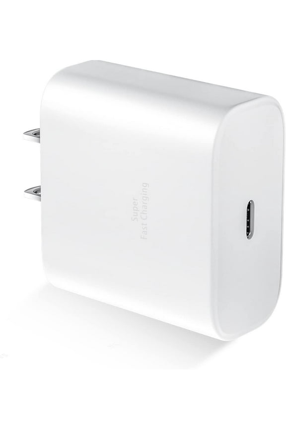 for Samsung Galaxy S22+ Super Fast Charging Block, 45W Wall Charger USB C Adapter ( Cable Not Included ) - PPS Charger Adapter Block - White