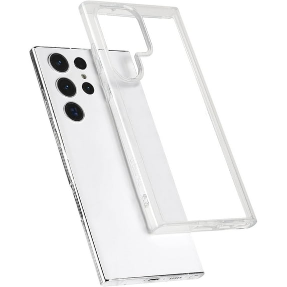 for Samsung Galaxy S23 Ultra Case 5G,Transparent Back,TPU Frames, Scratch-Resistant, Slim Shockproof Protective Phone Case for S23 Ultra (Clear)