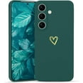thumbnail image 1 of for Samsung Galaxy S25 Case Cute Slim Shockproof Phone Case with Wireless Charging Support and Protection, Green, 1 of 15