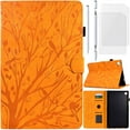 thumbnail image 1 of for Samsung Galaxy Tab A9 Leather Case Embossed Tree Bird Folio Cover, Non-slip Stand Support, Stylus Pen Card Slot, Soft TPU Shell, Screen Protector, 1 of 7