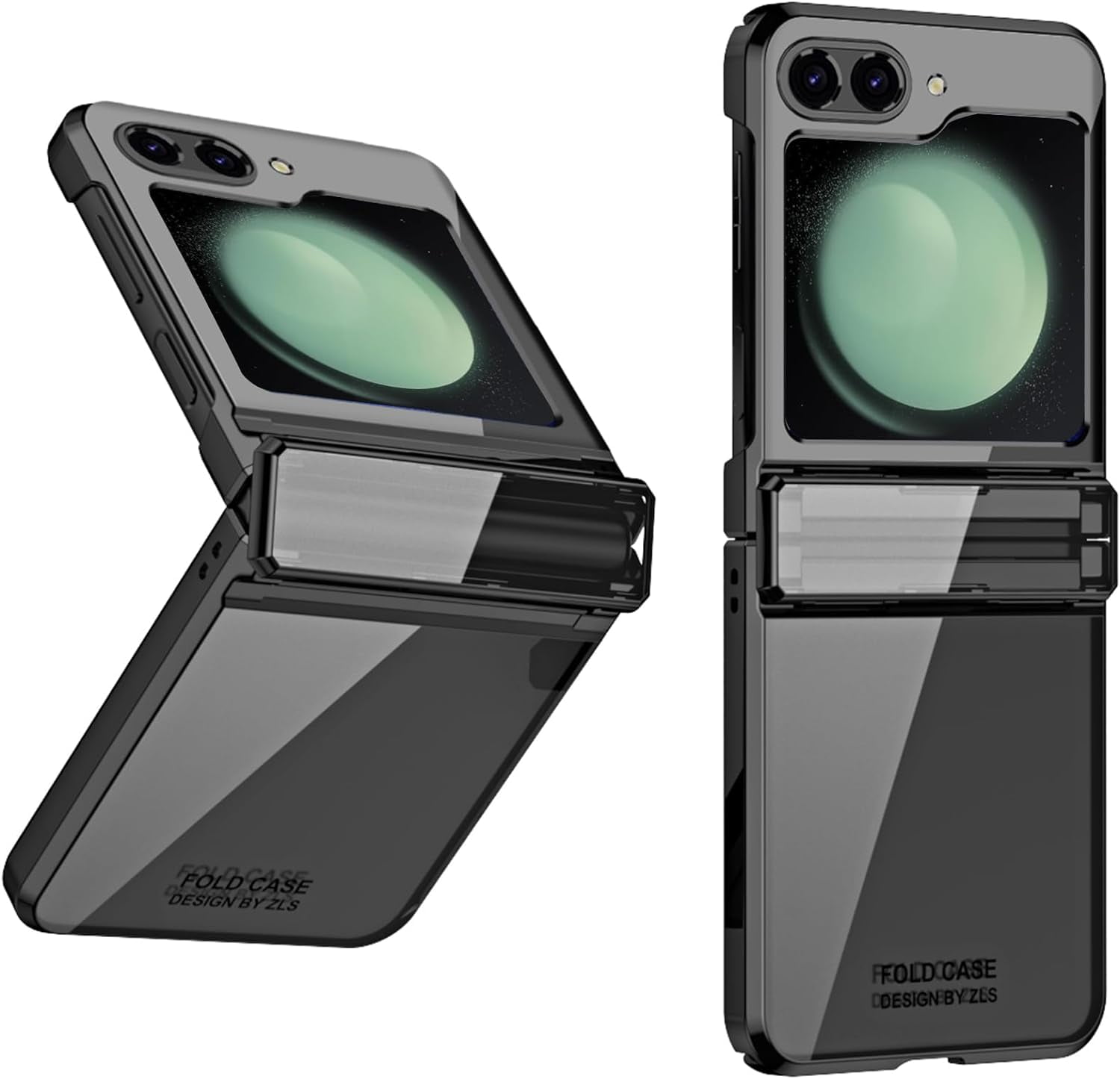 for Samsung Galaxy Z Flip 5 Case with Hinge Protection, One Piece Design Z Flip 5 Clear Case