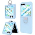 thumbnail image 1 of for Samsung Galaxy Z Flip 5 Case with Ring Shockproof Protective Cover Flip Z 5 Phone Case for Galaxy Z Flip 5 5G 2023 - Blue, 1 of 14