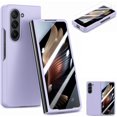 thumbnail image 1 of for Samsung Galaxy Z Fold 5 Case with Screen Protector, Ultra Thin Full Body Protective Phone Case Cover for Samsung Z Fold 5 5G FG Purple, 1 of 9