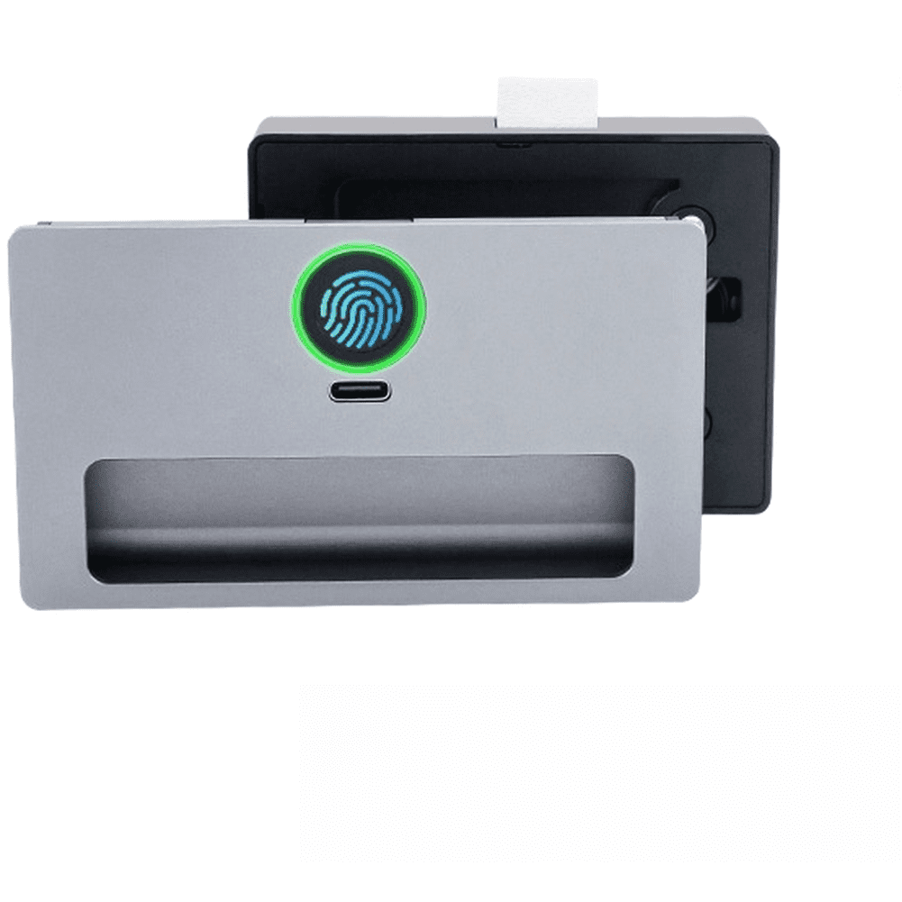 for Smart Fingerprint Drawer Lock with Handle 10 Finger Storage ...