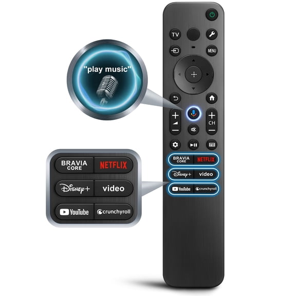 for So-ny-TV-Remote-Control, Replacement for So-ny Bravia TV Remote for All Smart LED OLED Series TVs with Voice Control