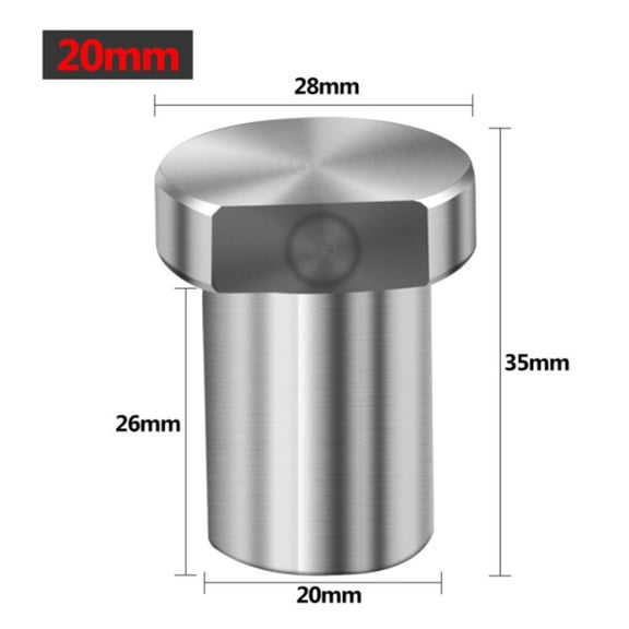 for Stainless Steel Workbench Peg Brake Stops Clamp 19/20mm woodworking Limit Block 20mm