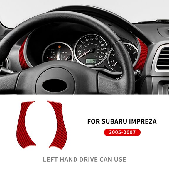 for Subaru Impreza 2005 2006 2007 Dashboard Trim Strip Frame Real Soft Carbon Fiber Sticker Interior Accessories.