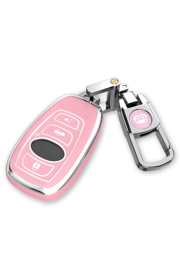 for Subaru Key Fob Cover with Keychain.No Screws Required for Installation. Compatible with Forester Outback BRZ Legacy CrossTrek Ascent WRX