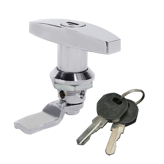 for T Handle for Latch Lock Zinc Alloy Keyed Alike Fit for Cabinet Garage Letter-box Drawer File Cabinet Wardrobe Anti-c