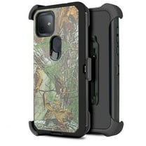 for T-Mobile Revvl 4  Plus Phone Case Dual Layer Full-Body Rugged Clear Back Case Drop Resistant Shockproof Case with Built In Screen Protector