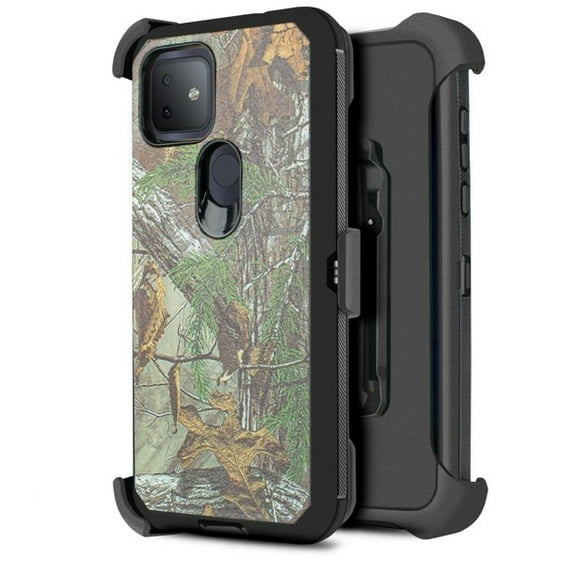 for T-Mobile Revvl 4+ Plus Phone Case Dual Layer Full-Body Rugged Clear Back Case Drop Resistant Shockproof Case with Built In Screen Protector