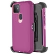 thumbnail image 1 of for T-Mobile Revvl 4+ Plus Phone Case Dual Layer Full-Body Rugged Clear Back Case Drop Resistant Shockproof Case with Built In Screen Protector, 1 of 4