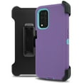 thumbnail image 1 of for T-Mobile Revvl V+ Plus 5G Holster Dual Layer Full-Body Rugged Clear Back Case Drop Resistant Shockproof Case with Built In Screen Protector, 1 of 4
