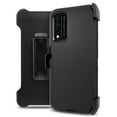 thumbnail image 1 of for T-Mobile Revvl V+ Plus 5G Holster Dual Layer Full-Body Rugged Clear Back Case Drop Resistant Shockproof Case with Built In Screen Protector, 1 of 4