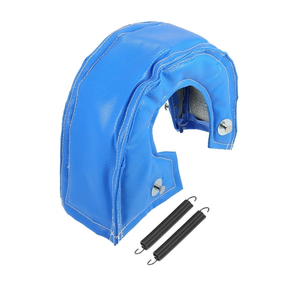 for T3 Car Turbo Blanket Heat Shield Charger Cover Wrap with Locking Springs for T25 T28 GT25 GT35 Blue