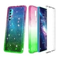 thumbnail image 1 of for TCL 20S Glitter Bling Full Body Built In Screen Protector Bumper Case Phone Case PU Shock Bumper Scratch Guard Skin Wrap Slim Cover, 1 of 4
