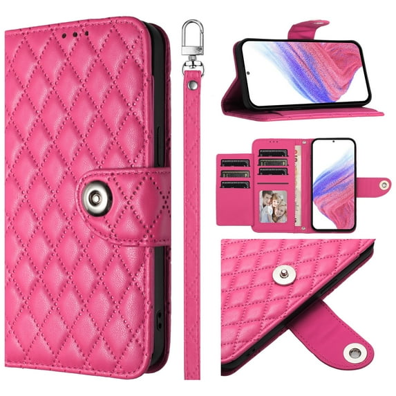 for TCL 406S Phone Case Wallet Protective Case leather Cover with magnetic closed credit card slot shockproof protection phone case