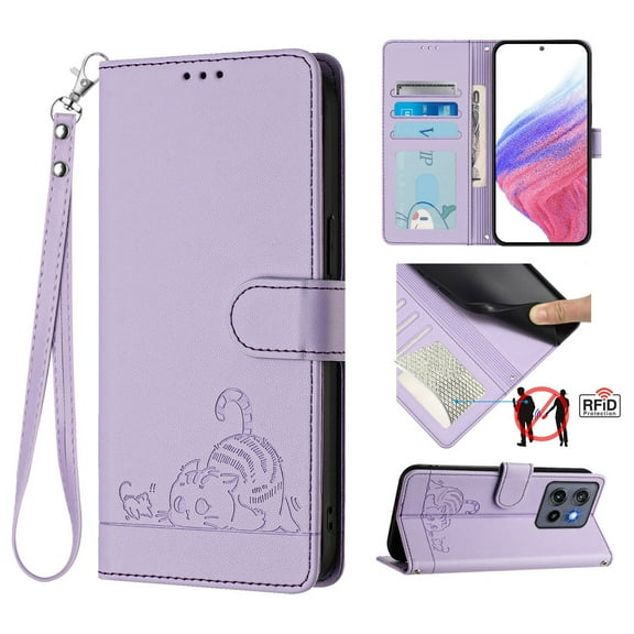 for TCL Stylus 5G Phone Case Wallet protective case, leather Cover with magnetic closed credit card slot shockproof protection phone case