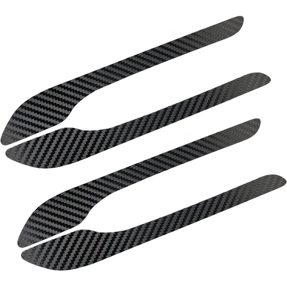 for Tesla Model 3 Door Handle Sticker Decals Wrap Kit Door Handle Sticker for Tesla Model 3 Model Y (2017-2023) 4PCS, Carbon Fiber Black