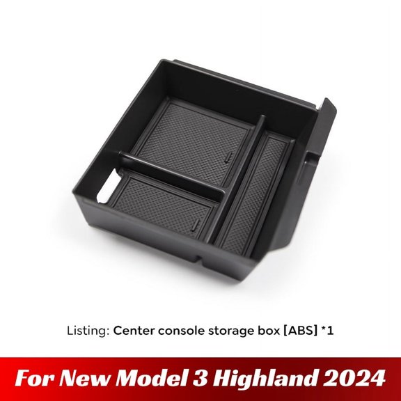 for Tesla Model 3 Highland 2024 Console Armrest Storage Organizer Interior Storage Box Organizer Interior Replacement Accessorie