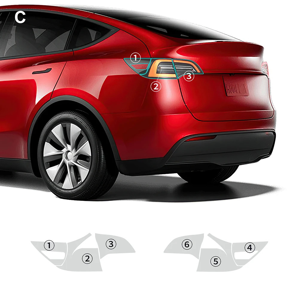 Paintville PPF For Tesla Model Y Juniper 2025-2026 - 8.5Mil Clear Paint Protective Film, Self-Healing, Custom Fit Door Handle Guards (8pcs)